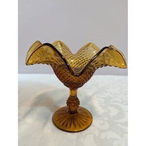 Vintage Indiana Glass Fluted Compote